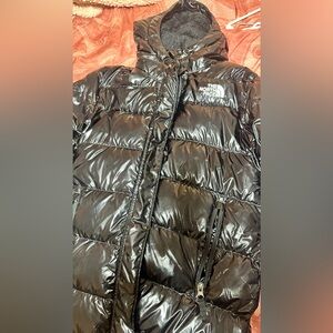 The North Face Kids quilted 600 fill power fleece lined